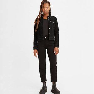 LEVIS Wedgie Straight Black 24